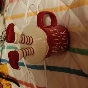 Rae dunn Christmas mug with topper